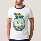 T-shirt Logo rétro de Suède (Devant)