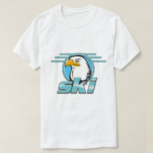 T-shirt Logo Retro Golden Eagle Ski