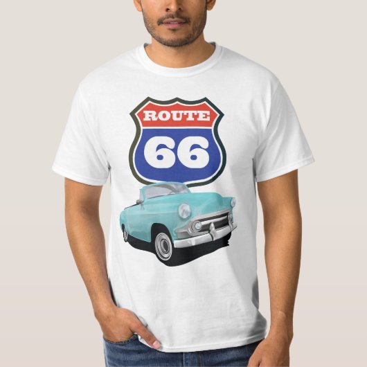 T-shirt Logo rétro Route 66 (Devant)
