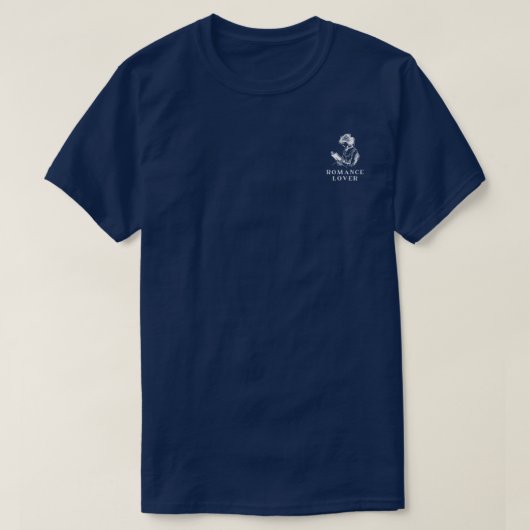 T-shirt Logo Romance Lover en blanc (Design devant)