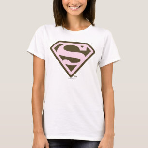 T-shirt Logo rose et Brown de Supergirl