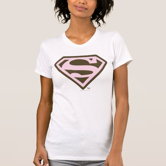 T-shirt Logo rose et Brown de Supergirl (Devant)