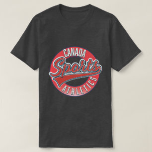 T-shirt Logo rouge Canada Sports Athletic