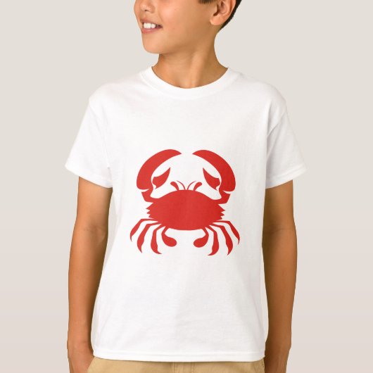 T-shirt Logo rouge de crabe (Devant)