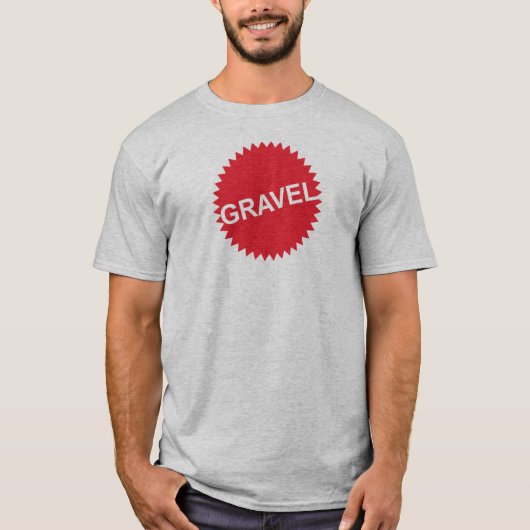 T-shirt Logo rouge Gravel Cycling (Devant)