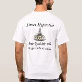T-shirt Logo Sarif de double d'hypnotiseur de rue (Dos)