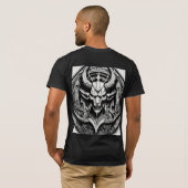 T-shirt Logo Satan noir et blanc (Dos entier)