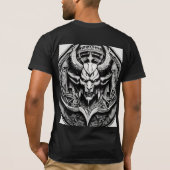 T-shirt Logo Satan noir et blanc (Dos)
