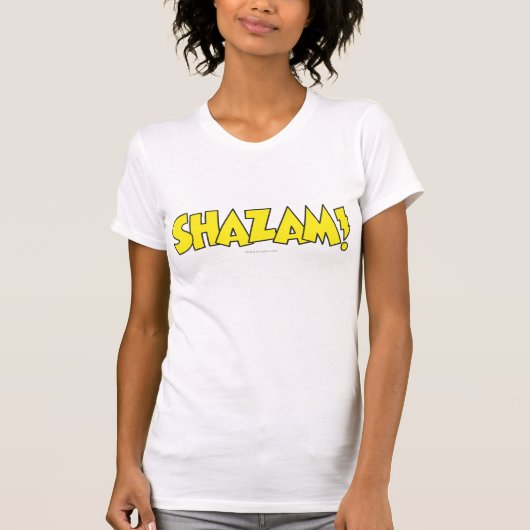 T-shirt Logo Shazam Jaune (Devant)