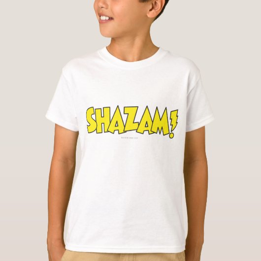 T-shirt Logo Shazam Jaune (Devant)