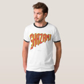 T-shirt Logo Shazam Rouge/Jaune (Devant entier)