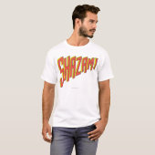 T-shirt Logo Shazam Rouge/Jaune (Devant entier)