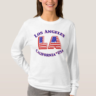 T-shirt Logo Shirt Los Angeles USA Patriotic