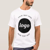 T-shirt Logo Simple Avec Entreprise Texte (Devant)