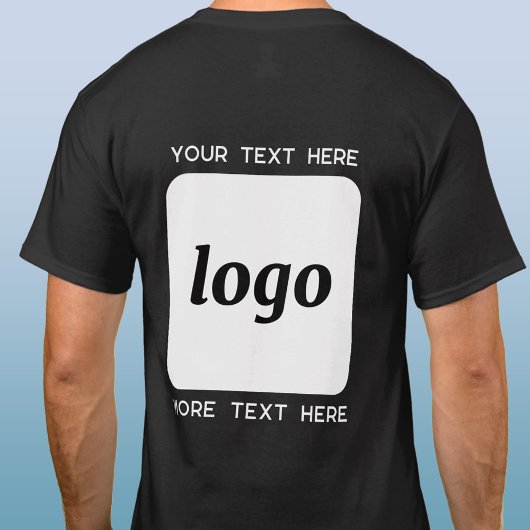 T-shirt Logo Simple Avec Entreprise Texte