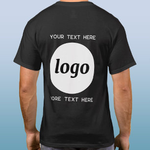 T-shirt Logo Simple Avec Texte Professionnel Promotionnel