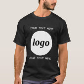 T-shirt Logo Simple Avec Texte Professionnel Promotionnel (Devant)