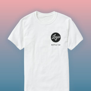 T-shirt Logo simple et commerce de texte