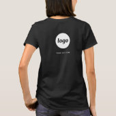 T-shirt Logo simple et texte Business Crest and Back (Dos)