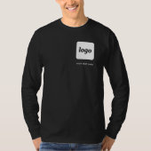 T-shirt Logo simple et texte Business Crest promotionnel (Devant)