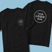 T-shirt Logo simple professionnel noir