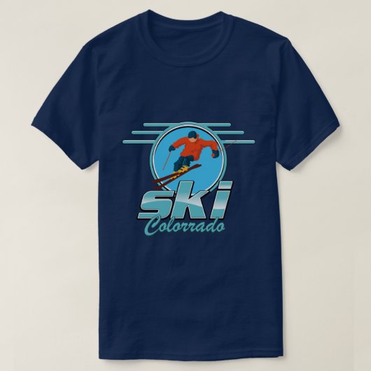 T-shirt logo ski Colorado (Design devant)