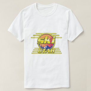 T-shirt logo ski Utah années 80