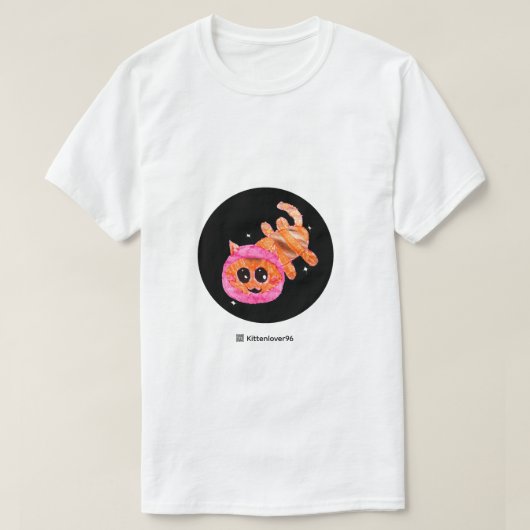 T-Shirt logo Space Cat (Design devant)