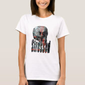 T-shirt Logo Stressé crâne frit, (Devant)