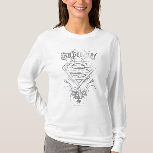 T-shirt Logo super fille Fancy Silver (Devant)