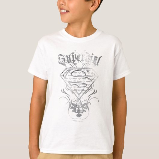 T-shirt Logo super fille Fancy Silver (Devant)