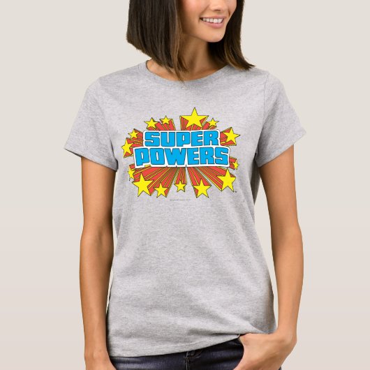 T-shirt Logo Super Powers™ bleu (Devant)