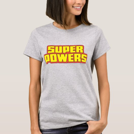 T-shirt Logo Super Powers™ Jaune (Devant)