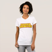 T-shirt Logo Super Powers™ Jaune (Devant entier)