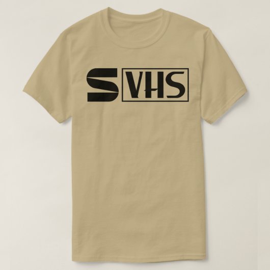 T-shirt Logo Super VHS Media Format (Design devant)