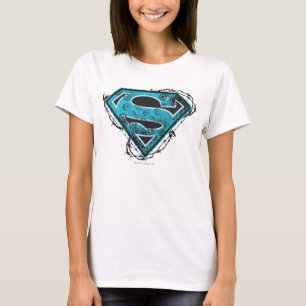 T-shirt Logo Supergirl Barbed Wire and Flowers