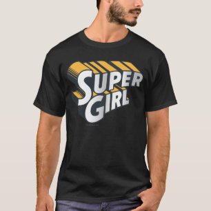 T-shirt Logo Supergirl Silver et Orange