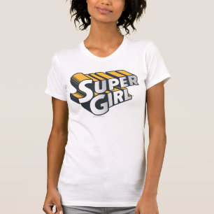 T-shirt Logo Supergirl Silver et Orange