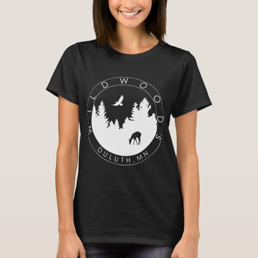 T-shirt Logo T (couleurs foncées) de Wildwoods des femmes (Devant)