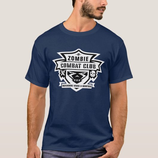 T-shirt Logo T de club de combat de zombi (Devant)