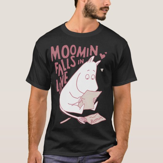 T-shirt Logo texte noir Moomin (Devant)