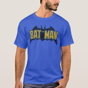 T-shirt Logo texte vintage en détresse de Batman DC Comics