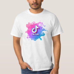 T-shirt Logo Tiktok rose