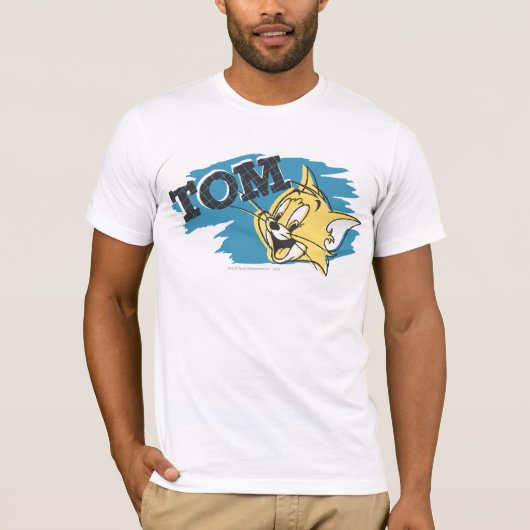 T-shirt Logo Tom Bleu et Jaune (Devant)