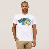 T-shirt Logo Tom Bleu et Jaune (Devant entier)