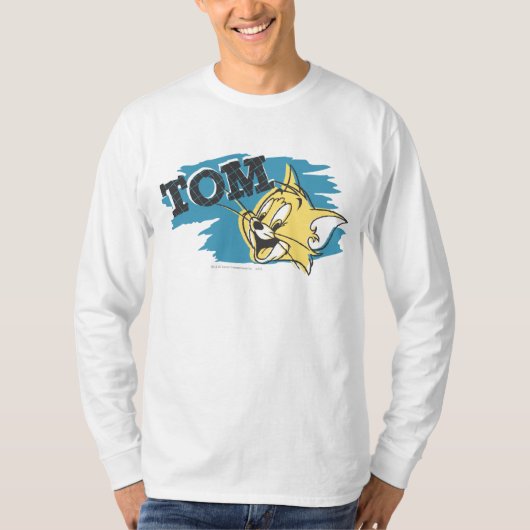 T-shirt Logo Tom Bleu et Jaune (Devant)