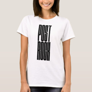 T-shirt logo typographie gras Post Rock