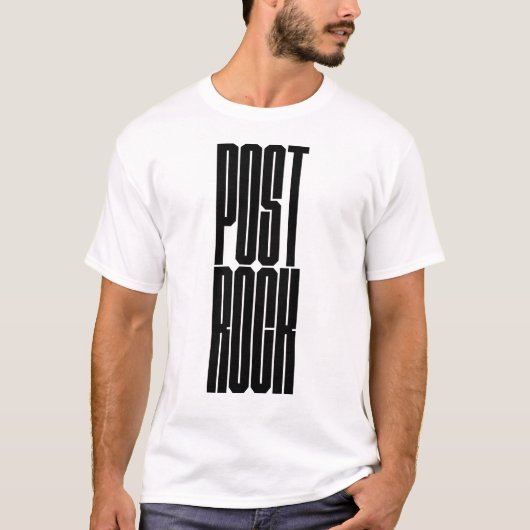 T-shirt logo typographie gras Post Rock (Devant)