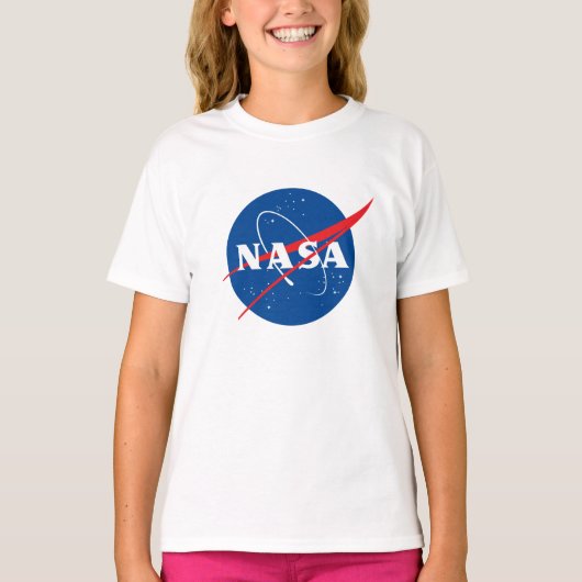 T-shirt Logo Ultimate NASA Rocket White Cotton Girls’ (Devant)