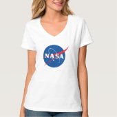 T-shirt Logo Ultimate NASA Rocket White Fagged Femme (Devant)